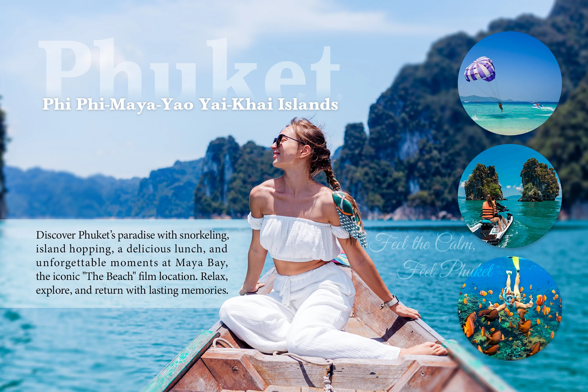 Phuket Islands Day Tour - Phi Phi, Maya, Yao Yai, Khai Islands